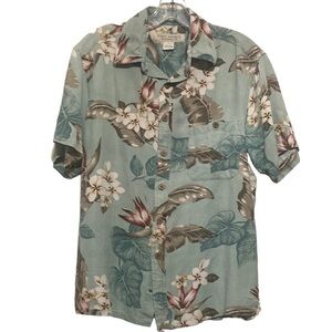 Island Republic 100% silk Men's tropical shirt size S